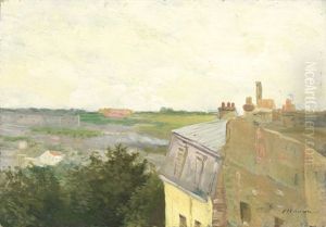 Blick Uber Die Dacher Der Pariser Vorstadt by Charles Maurin