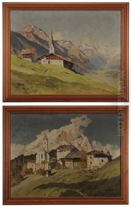 Alpine Landscapes (pair)