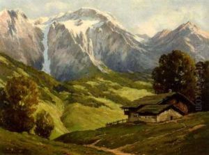 Hoher Goll Bei Berchtesgaden by Hans Maurus