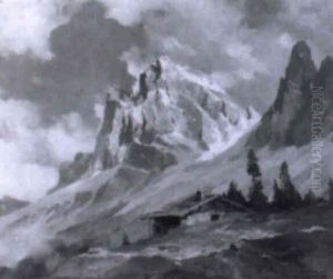 Geisslerspitzen, Vorn Eine Almhutte by Hans Maurus