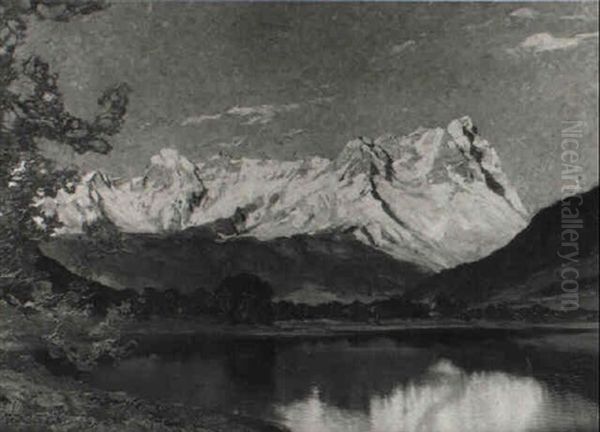 Abend Am Zellersee Mit Steinernem Meer - view 1
