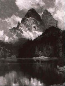 Misurinasee Mit Den Drei Zinnen by Hans Maurus
