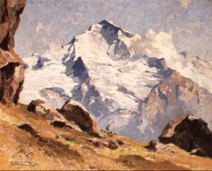 Blick Auf Das Jungfraumassiv by Hans Maurus