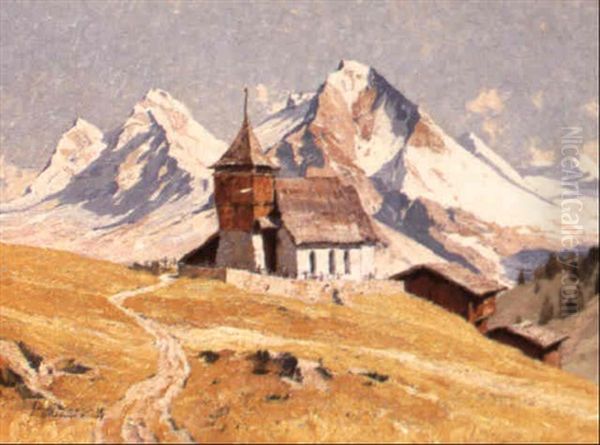 Das Bergkirchlein Bei Arosa - view 1