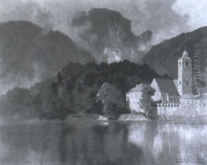 St. Wolfgang. Kirche Am See by Hans Maurus