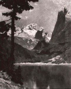 Gosausee Mit Dachstein by Hans Maurus