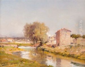 Riviere Traversant Le Village