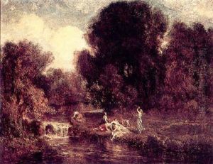 Figures Frolicking By A River Figures Frolicking By A River