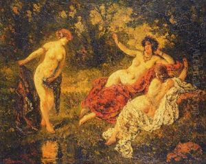 Femmes Au Bain by Francois Maury