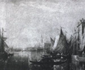Le Grand Canal A Venise by Francois Maury