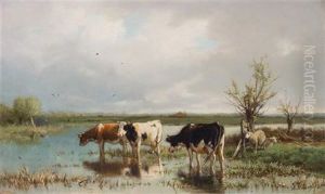 Three Cows by Anton Mauve