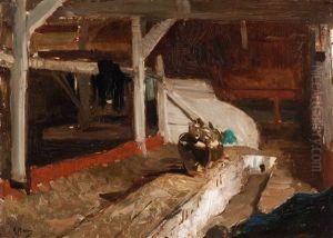 The Interior Of A Stable by Anton Mauve