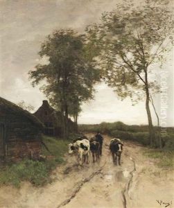 Entering The Village by Anton Mauve