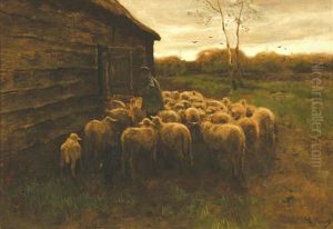 Sheep Feeding by Anton Mauve