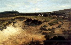 Sheep On A Moor