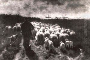 Herding Sheep by Anton Mauve