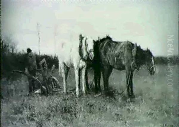 A Ploughman And His Horses - view 1