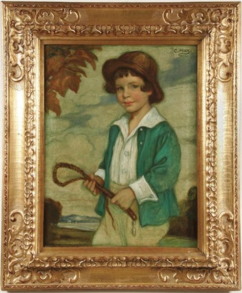 Young Girl With Riding Crop - view 1