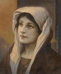 Portait Einer Jungen Frau Im Fruhen Abendlicht