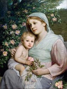Madonna Of The Roses by Gabriel von Max
