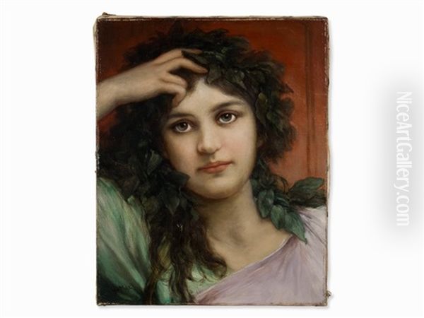 Girl"s Head With Laurel - view 1