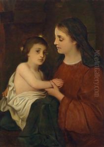 Madonna Mit Kind by Gabriel von Max