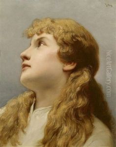 Madchenbildnis by Gabriel von Max