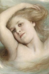 Kopf Eines Traumenden Madchens by Gabriel von Max