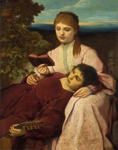 Die Mussestunde by Gabriel von Max