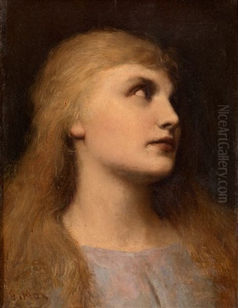 Portrait Of A Young Lady, In A Light Blue Dress - view 1
