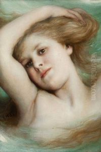 Portret Divky by Gabriel von Max