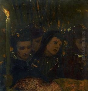 Trauernde Frauen by Gabriel von Max
