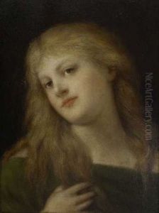 Madchenbildnis by Gabriel von Max