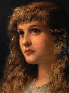 Portrait Eines Blonden Madchens