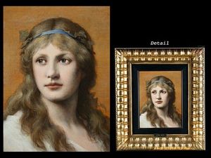 Dame Mit Blauem Stirnband Dame Mit Blauem Stirnband
