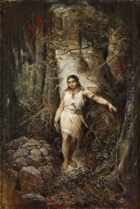 Junger Germane Im Wald
