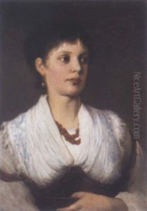 Portrait Einer Frau In Tracht