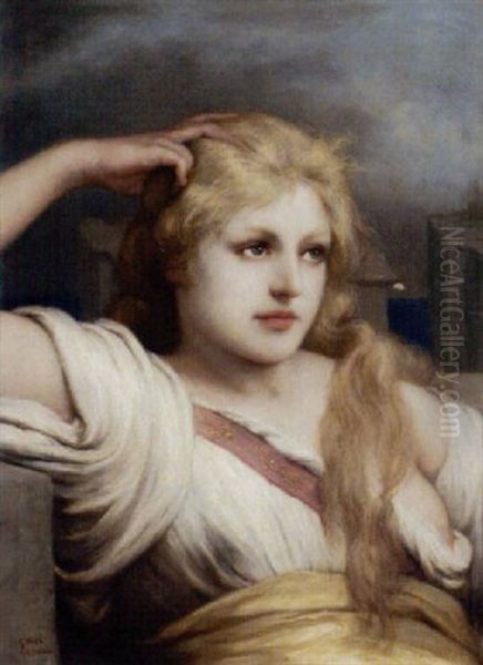Meditation. Junges Madchen Mit Blondem Haar - view 1
