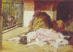 "rex" Und Louise by Gabriel von Max