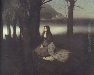 Elisabets Drom Ur Tannhauser Sagan by Gabriel von Max