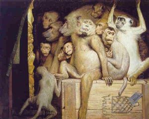 The Critics by Gabriel von Max