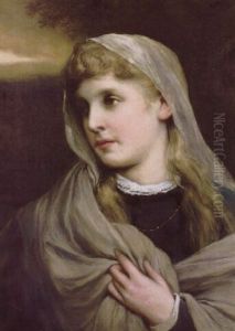 Portrait Of The Artist's Wife by Gabriel von Max