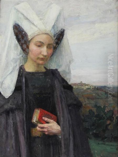 Lady In Medieval Costume - view 1