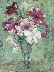 Summer Blooms In A Vase by Edgar Maxence