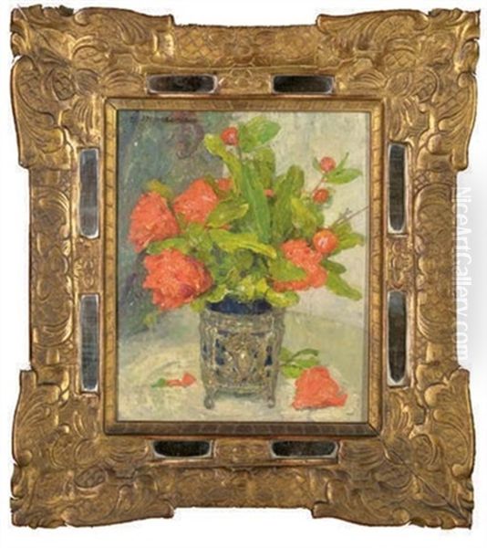 Vase Aux Fleurs Rouges - view 1