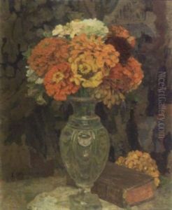 Zinia Dans Un Vase
