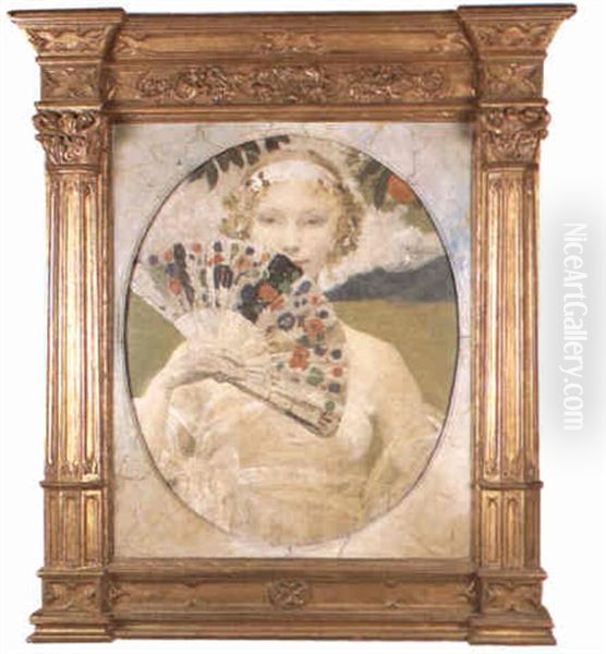 Portrait De Femme A L'eventail - view 1