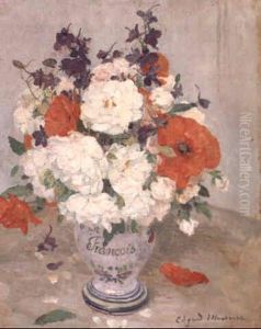 Vase Fleuri De Coquelicots by Edgar Maxence