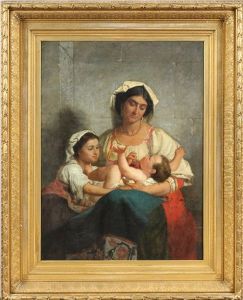 Mother And Children, 1864 by Edward Harrison May