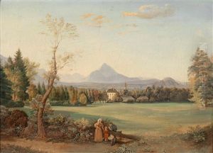 Blick Auf Die Festung Hohensalzburg Von Aigen Aus by Josef Mayburger